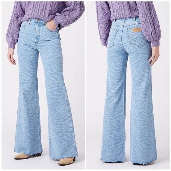 Wrangler Denim - Wrangler Wanderer High Rise Flare Zebra